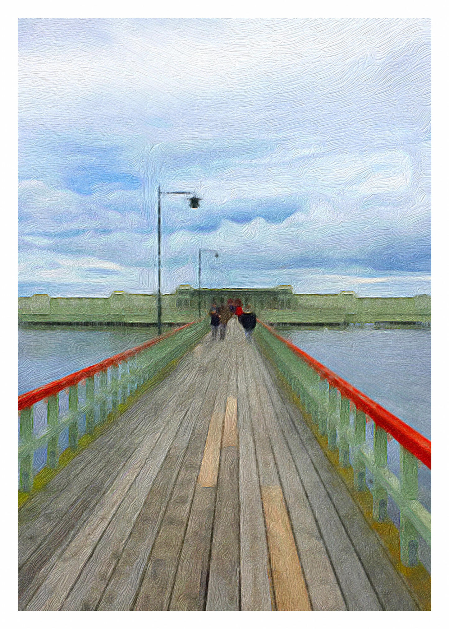 Ribersborgs Kallbadhus oljemålning - Malmö